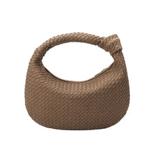 Load image into Gallery viewer, Brigitte Large Cocoa Recycled Vegan Suede Shoulder Bag
