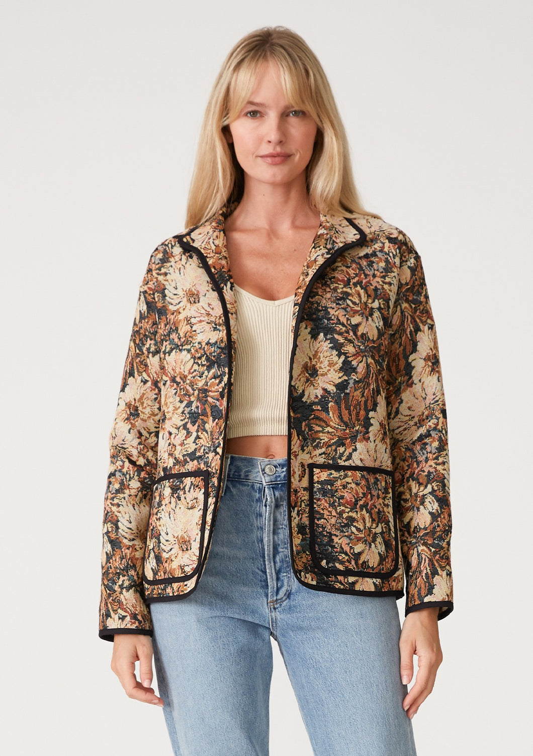floral tapestry jacket