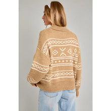 Load image into Gallery viewer, Aztec Zip Up Sweater Jacket
