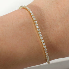 Load image into Gallery viewer, Stainless Steel Round CZ Tennis bracelet
