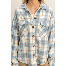 Load image into Gallery viewer, Collared Plaid Shacket
