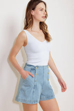 Load image into Gallery viewer, washed denim shorts
