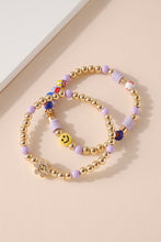 Load image into Gallery viewer, smiley face flower bracelet
