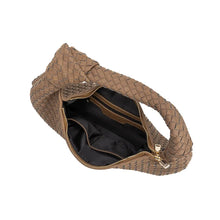 Load image into Gallery viewer, Brigitte Large Cocoa Recycled Vegan Suede Shoulder Bag
