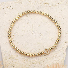 Load image into Gallery viewer, Stone Paved Quatrefoil Bracelet
