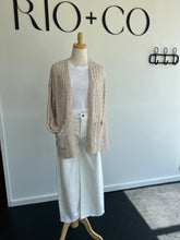 Load image into Gallery viewer, Crochet knit cardigan
