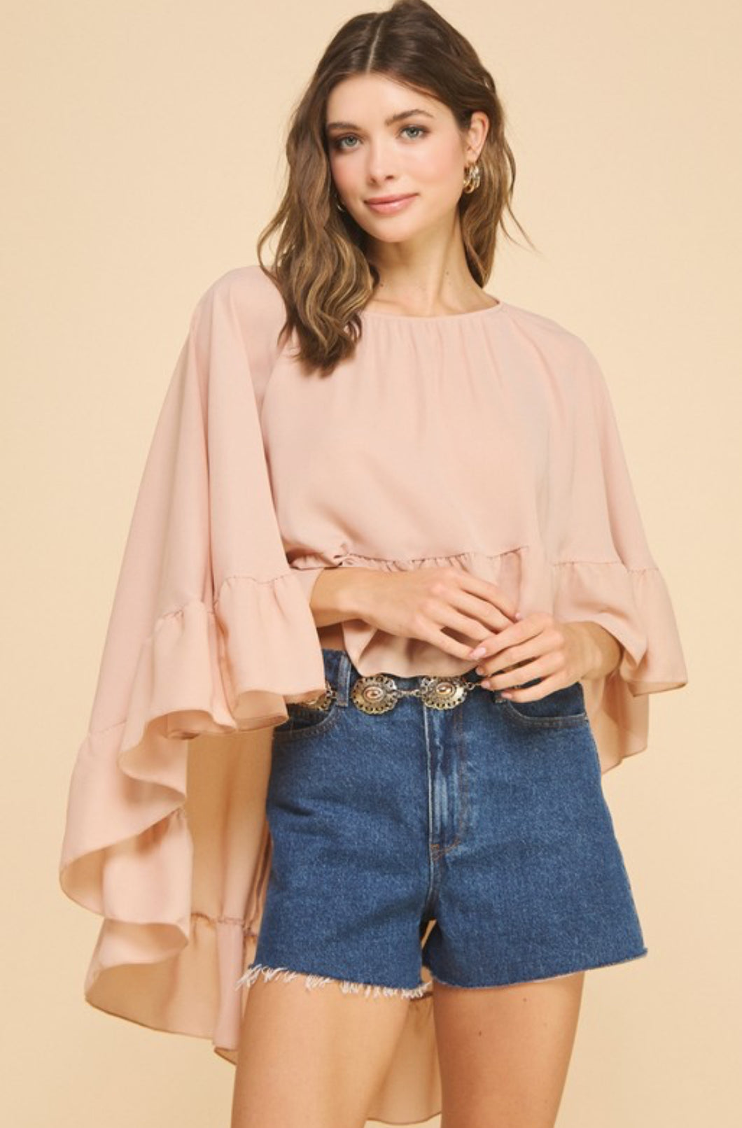 The Isla Ruffle Hem Blouse