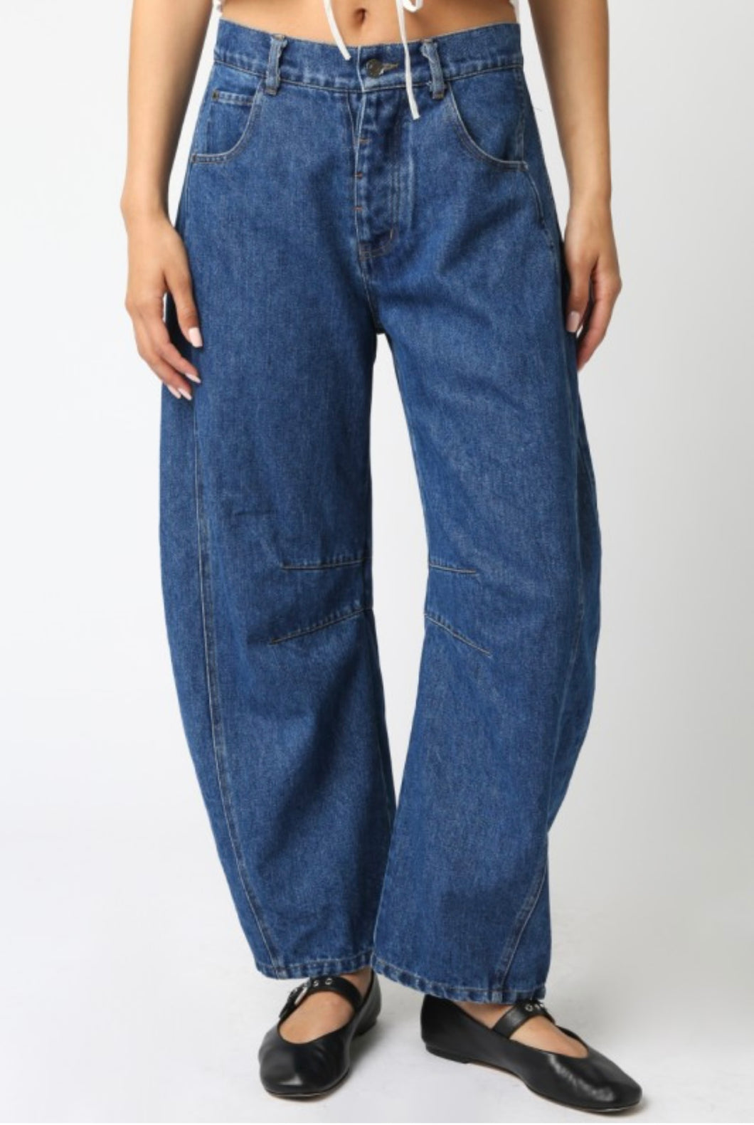 Riley Wide-Leg Denim Jeans