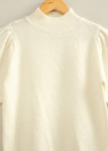 Load image into Gallery viewer, Clara – Puff Sleeve Knit Top
