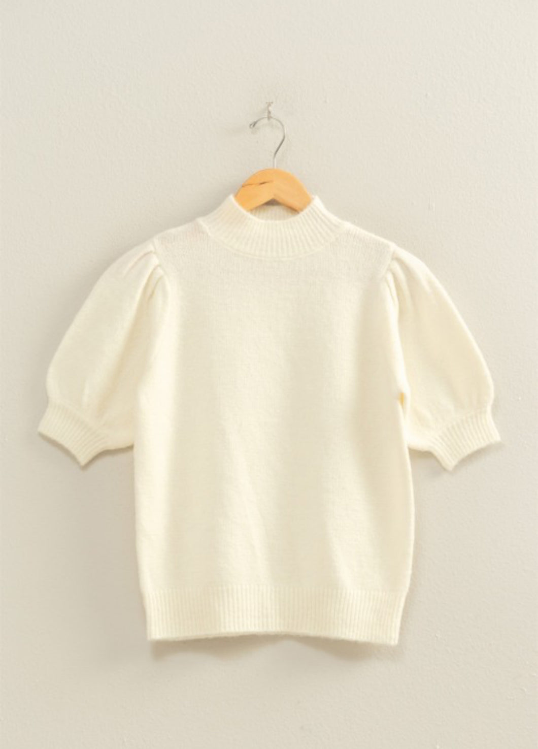 Clara – Puff Sleeve Knit Top