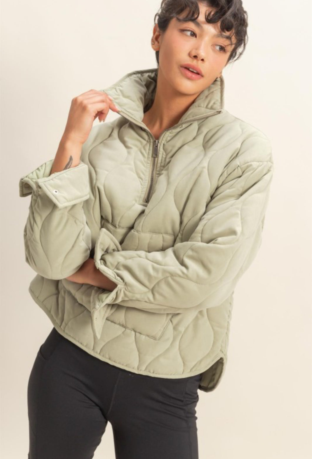 Sienna Quilted Pullover