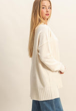 Load image into Gallery viewer, Amelia – Cream Oversized Knit Sweater
