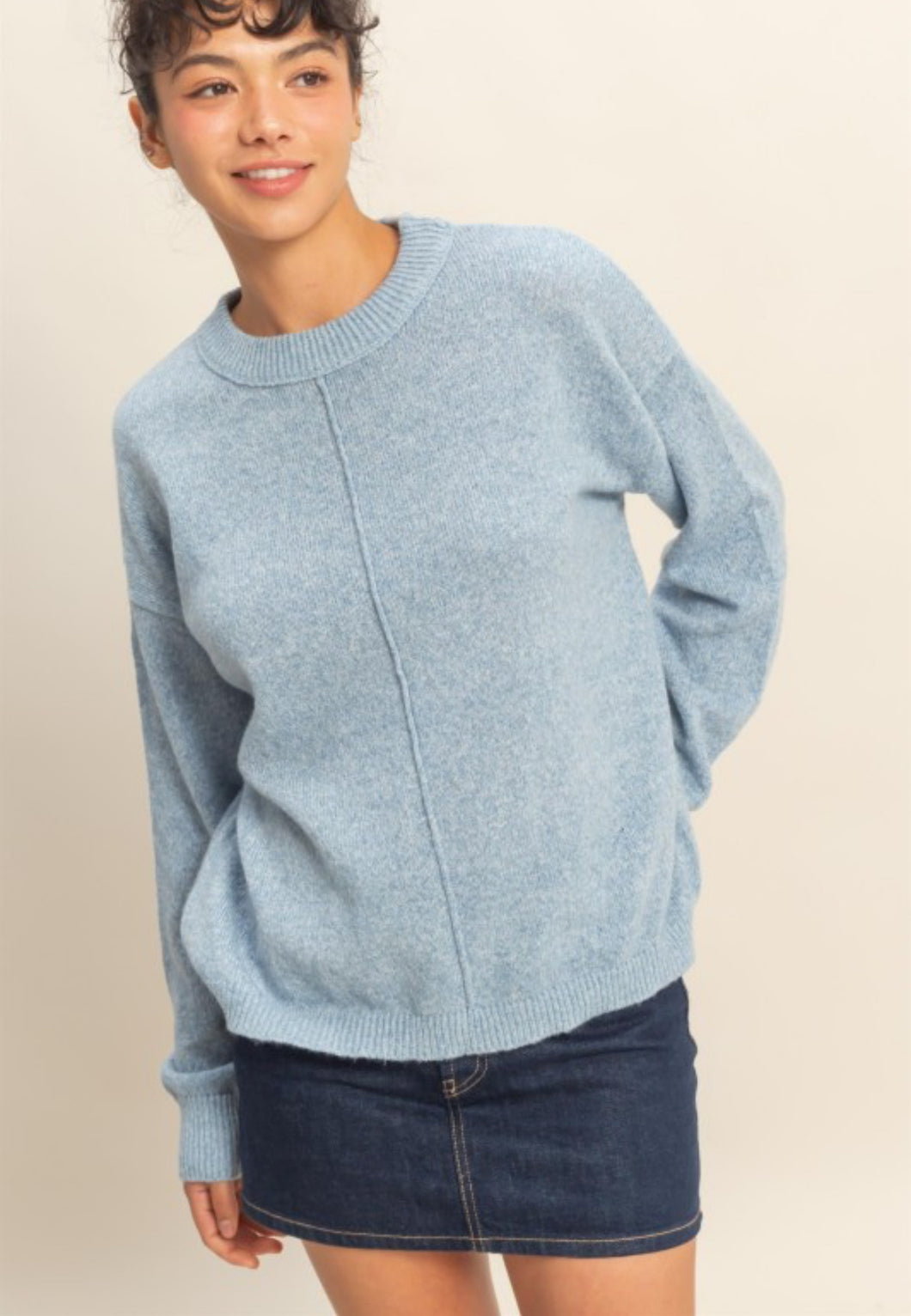 Harper blue sweater