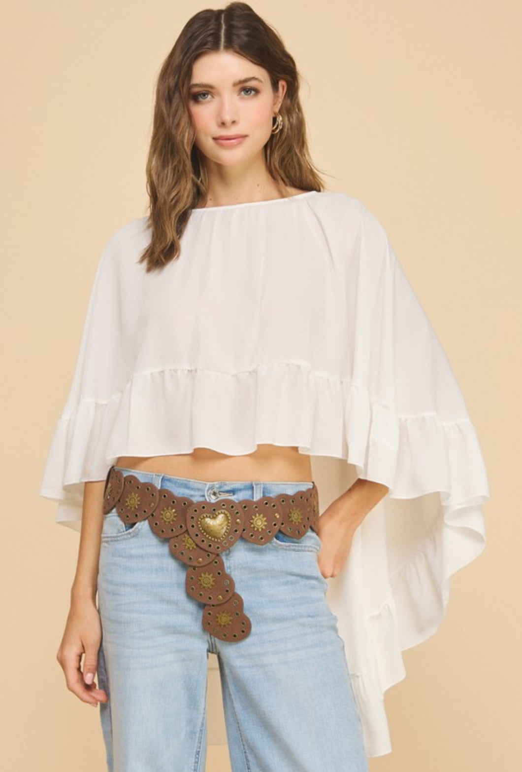 The Isla Ruffle Hem Blouse