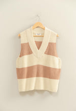 Load image into Gallery viewer, Sophia – Striped Knit Sweater Vest
