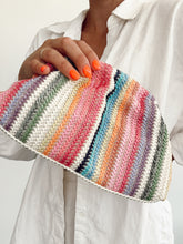 Load image into Gallery viewer, Colorful stripe clutch
