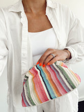 Load image into Gallery viewer, Colorful stripe clutch
