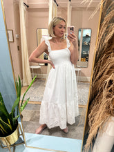 Load image into Gallery viewer, Eyelet maxi dress
