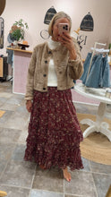 Load image into Gallery viewer, Aria Tiered Floral Maxi Skirt
