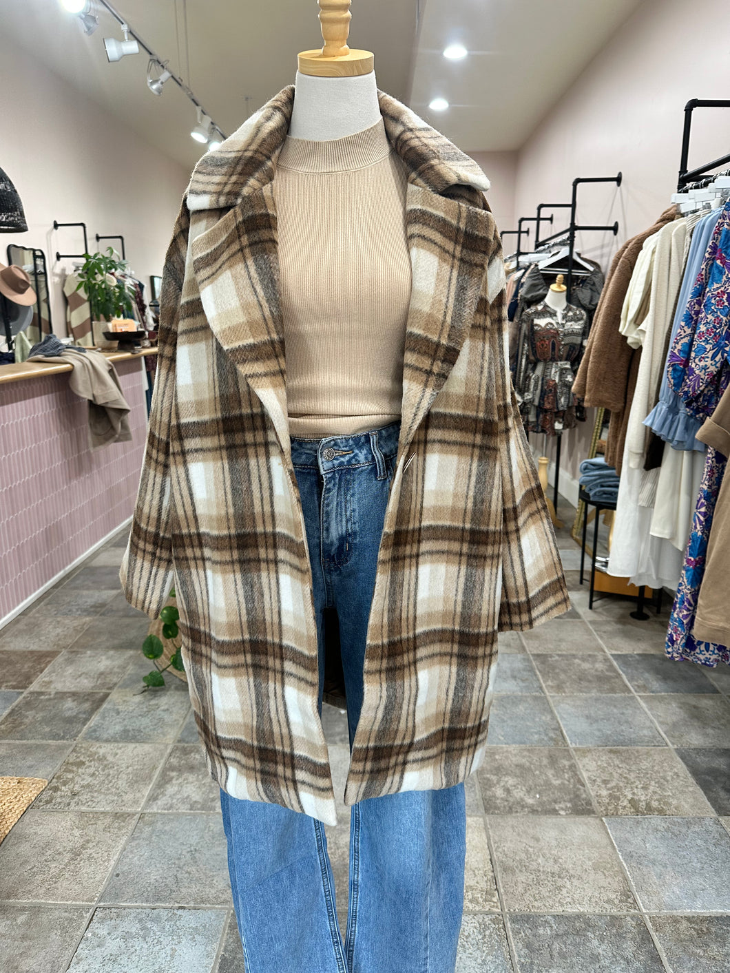 The Marlowe Plaid Coat