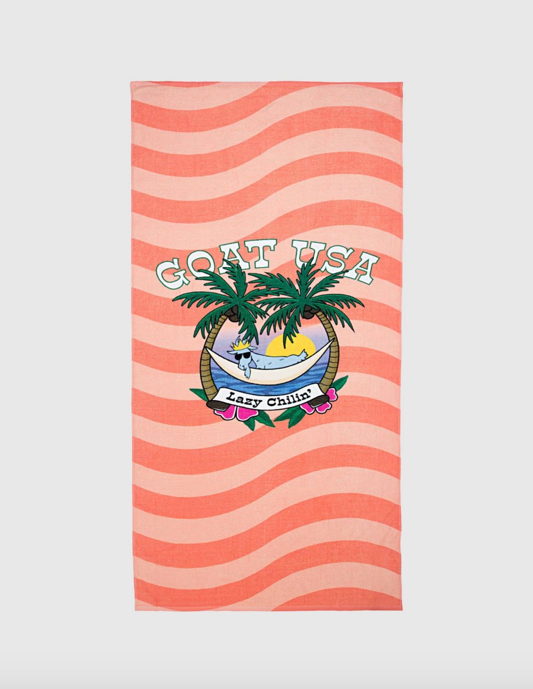 Goat USA Lazy Chillin' Beach Towel