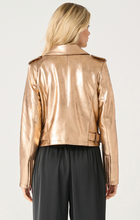 Load image into Gallery viewer, Metallic Moto Jacket
