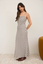 Load image into Gallery viewer, Aria Plaid Maxi Dress

