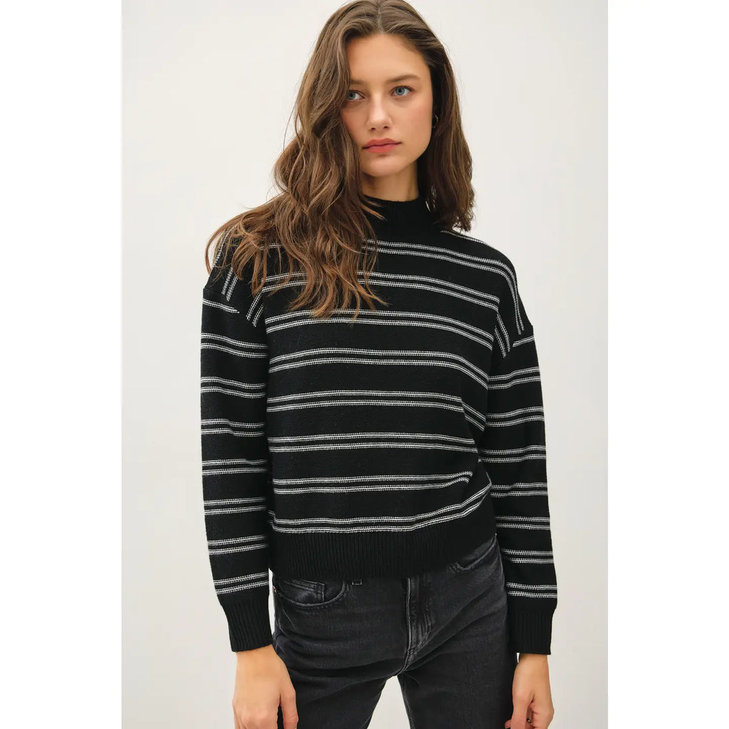 Stripe sweater (Black)