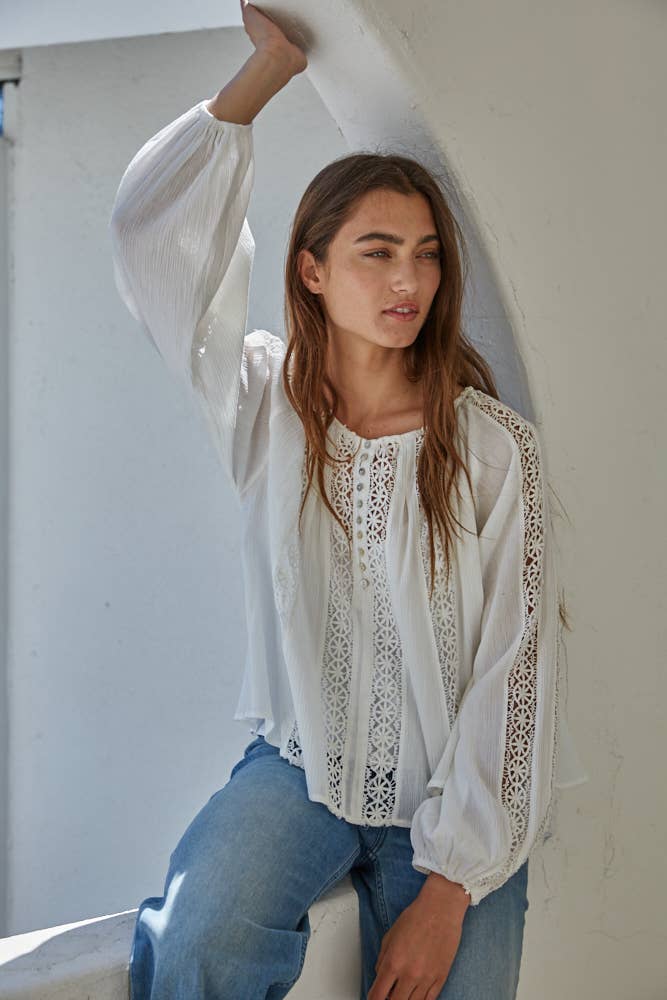 Gauze Button Down