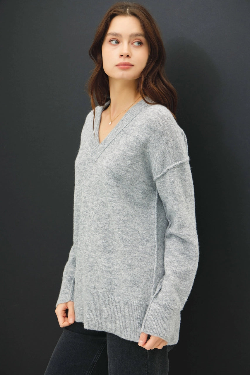 Oversized V-Neck Sweater