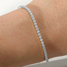 Load image into Gallery viewer, Stainless Steel Round CZ Tennis bracelet
