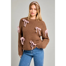 Load image into Gallery viewer, bow detailed oversized sweater
