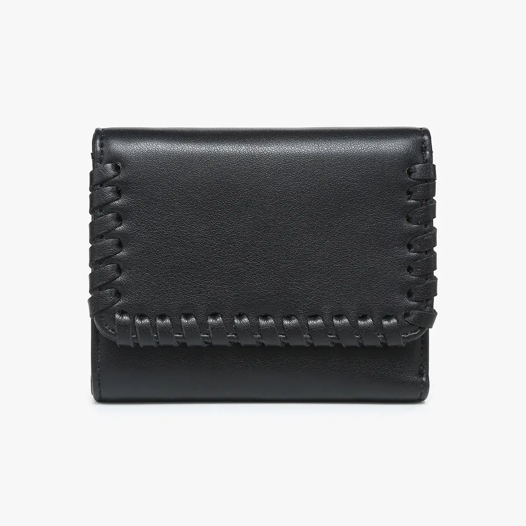 Logan Whipstitch Tri-Fold Wallet