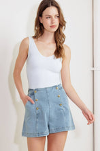 Load image into Gallery viewer, washed denim shorts
