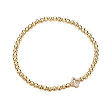 Load image into Gallery viewer, Stone Paved Quatrefoil Bracelet
