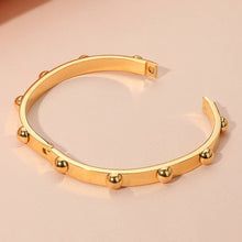 Load image into Gallery viewer, Stainless Steel Bubble Hinged Bangle Bracelet
