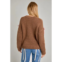 Load image into Gallery viewer, bow detailed oversized sweater
