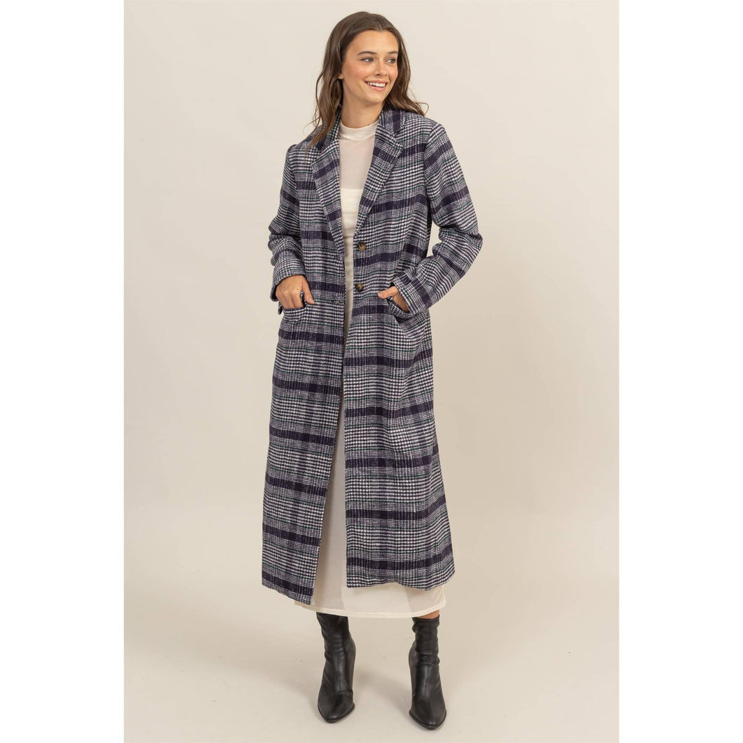 Plaid Long Coat