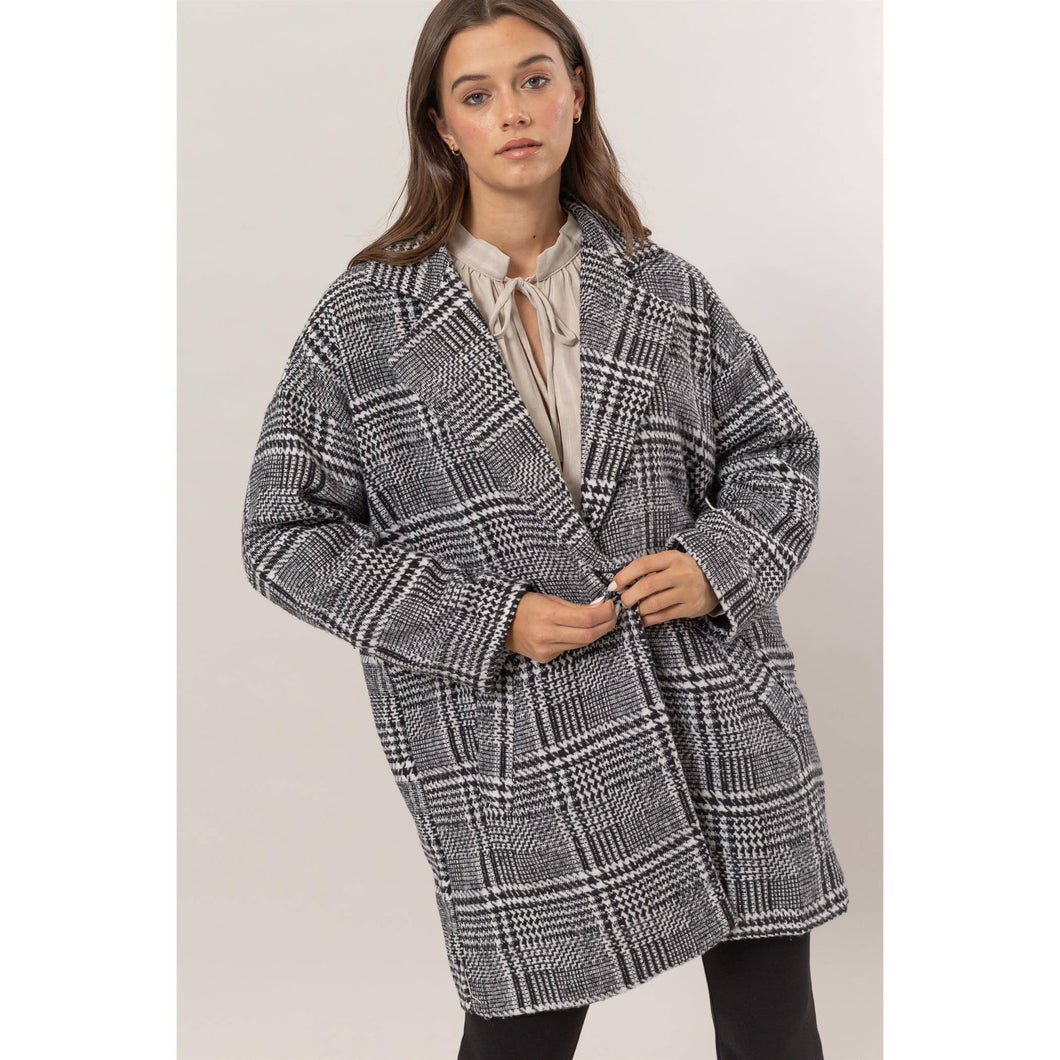 Plaid Oversized Coat