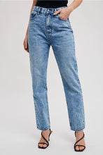 Load image into Gallery viewer, Denim High-Rise Straight Leg Jeans
