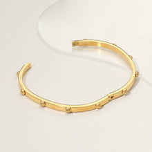 Load image into Gallery viewer, Stainless Steel Bubble Hinged Bangle Bracelet
