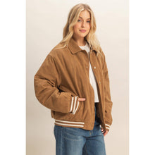 Load image into Gallery viewer, Corduroy Varsity Jacket
