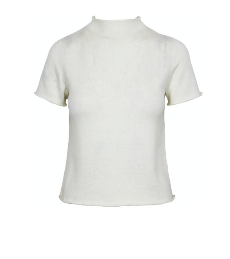 lux mock neck top