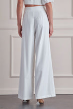 Load image into Gallery viewer, wide leg white pants
