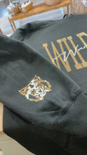Load and play video in Gallery viewer, Warwick valley wildcats hoodie black &amp; gold

