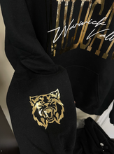Load image into Gallery viewer, Warwick valley wildcats hoodie black &amp; gold
