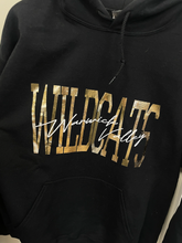 Load image into Gallery viewer, Warwick valley wildcats hoodie black &amp; gold
