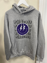 Load image into Gallery viewer, wildcats smiley face sweatshirt
