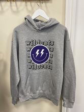 Load image into Gallery viewer, wildcats smiley face sweatshirt
